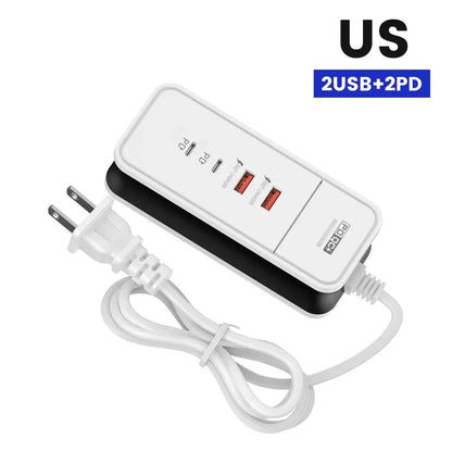 4 Port USB Charger QC 3.0 PD 12W - CONGATON