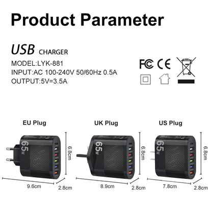 3.1A 5Ports USB Charger - CONGATON