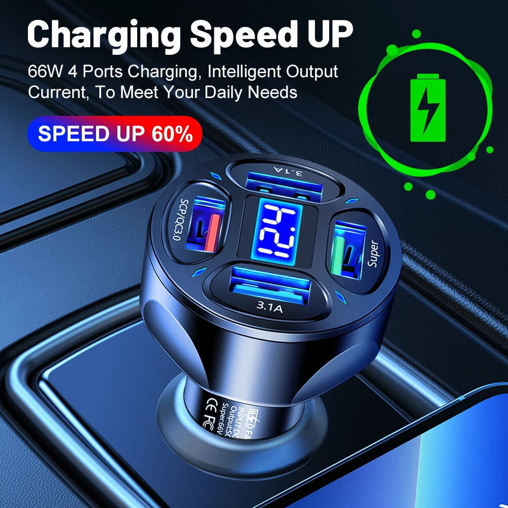 AIXXCO 3 Ports USB Car Charger - CONGATON