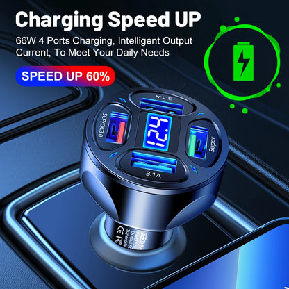 AIXXCO 3 Ports USB Car Charger - CONGATON