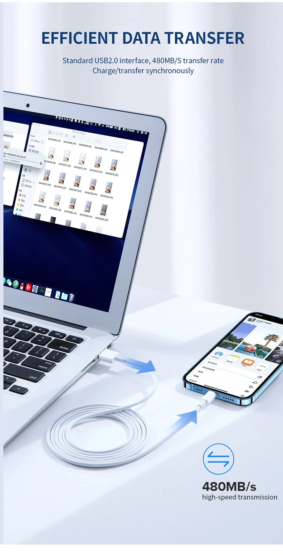 Original 30W USB Cable For Apple - CONGATON