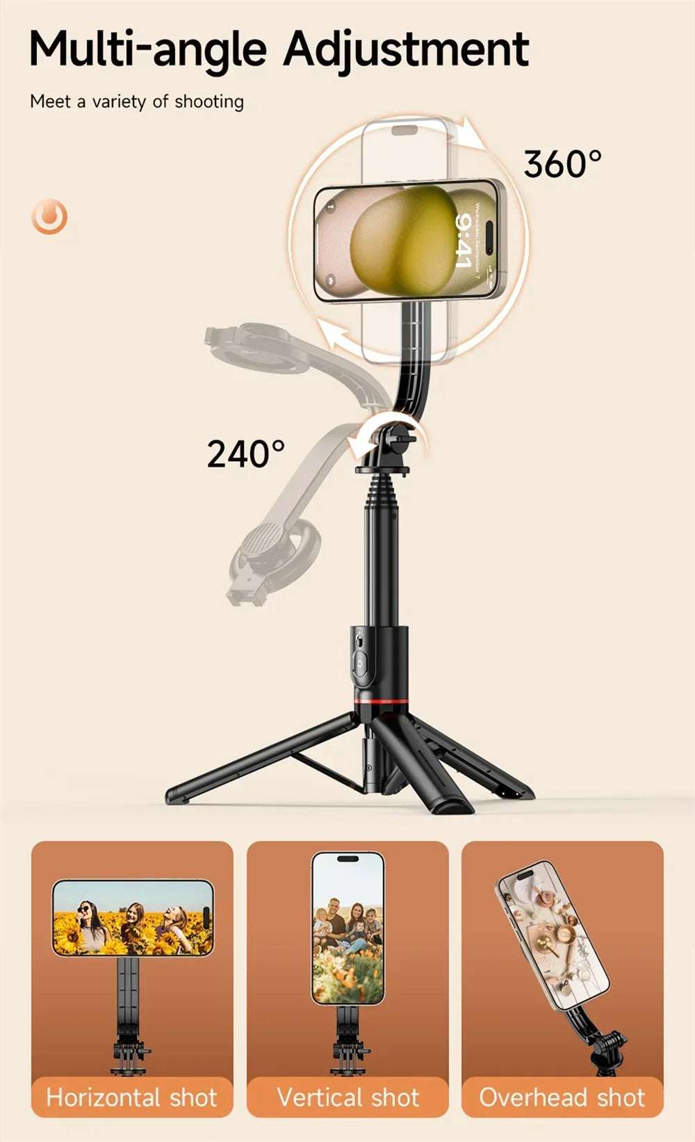 Magnetic Mini Extendable Selfie Stick - CONGATON