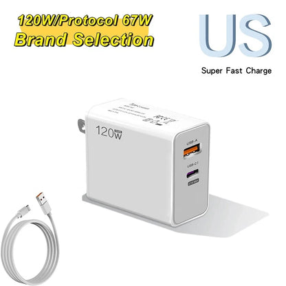 USB 120W Fast Charger Quick Charge - CONGATON
