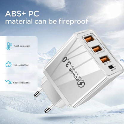 48W USB Charger QC 3.0 Type C PD - CONGATON