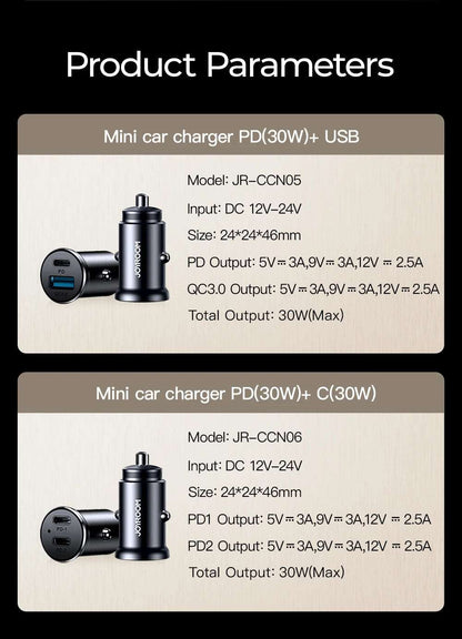 Joyroom 30W USB C Car Charger Adapter - CONGATON